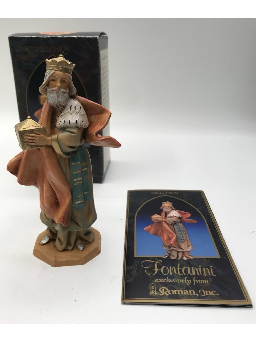 Fontanini Heirloom Nativity 5" Scale MELCHIOR #72514 With Box And Card